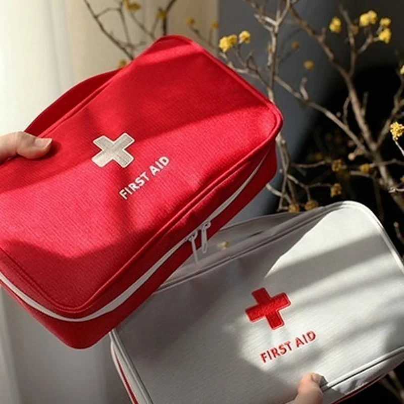 Kits de primeros auxilios grandes vacíos, bolsas de emergencia de gran capacidad para supervivencia al aire libre, paquete médico para el hogar y el coche