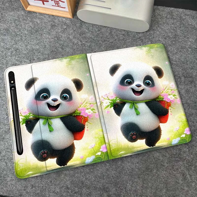 

Cartoon Anime Panda For Samsung Galaxy Tab S6 S8 S9 S10 Lite FE 10.4 11 Inch 2022 2024 Tablet Case
