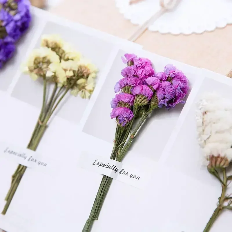 5 Packs Envelopes with Greeting Cards Kawaii Dried Flowers Handwritten Postcard Wedding Christmas Invitations Gift Cards Cover