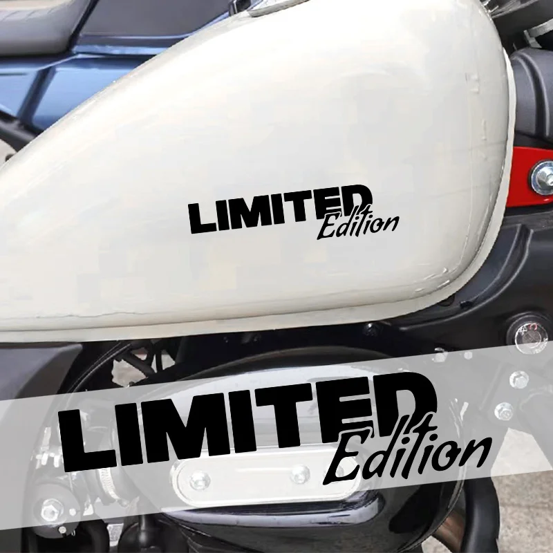 LIMITED Edition Text Waterproof Vinyl Stickers For Motorcycle Fairing Fuel Tank Scooter Car Body Exterior Decor Decals