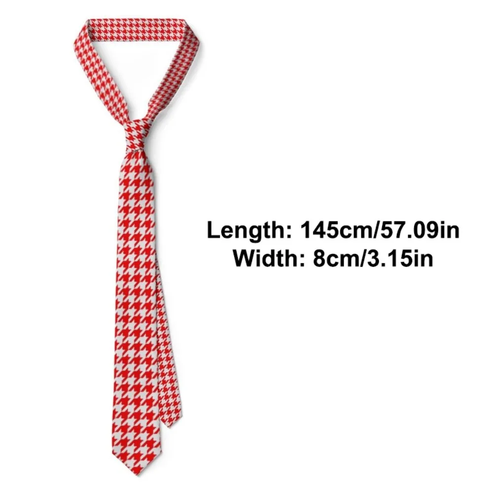 الإبداعية 8 سنتيمتر Houndstooth التعادل قابل للتعديل ضيق الكلاسيكية التعادل اليد تعادل لينة الرجال ربطة العنق قميص