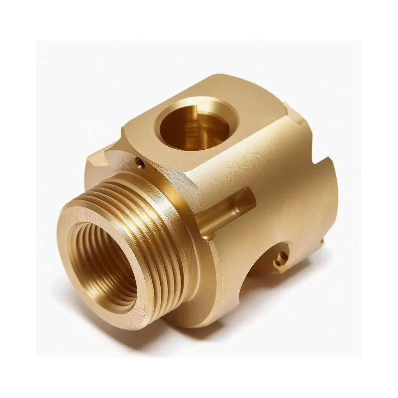 Customized Knurled Brass CNC Machining Parts for Aerospace Plumbing & Industrial Applications
