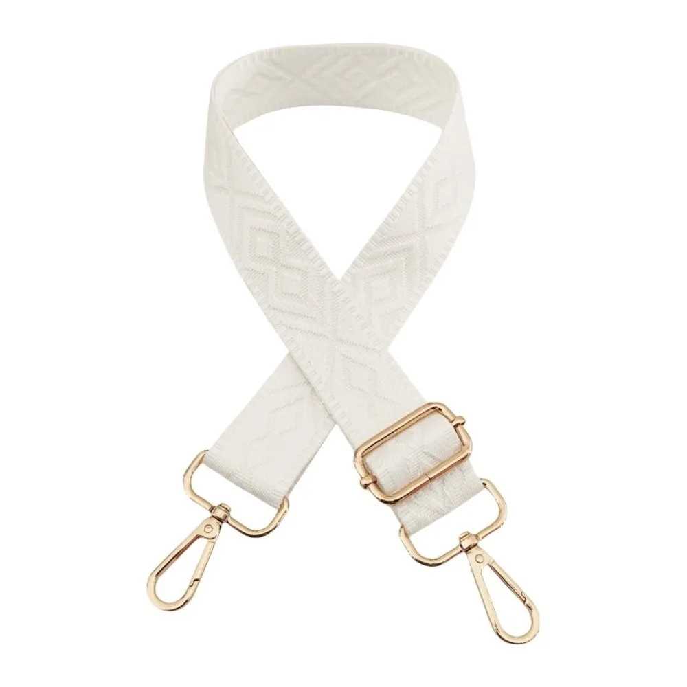 Fashion Adjustable Bag Replacement Strap Detachable Metal Clasps Canvas Shoulder Strap Jacquard Thickened Purse Handbag Belt