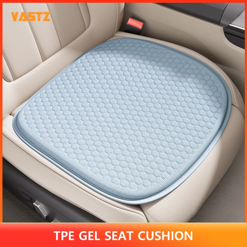 TPE Gel Seat Cushion Summer Breathable Honeycomb Esign Ice Silk Fabric Pad High-resilience Stereoscopic for Home Office Car Mat