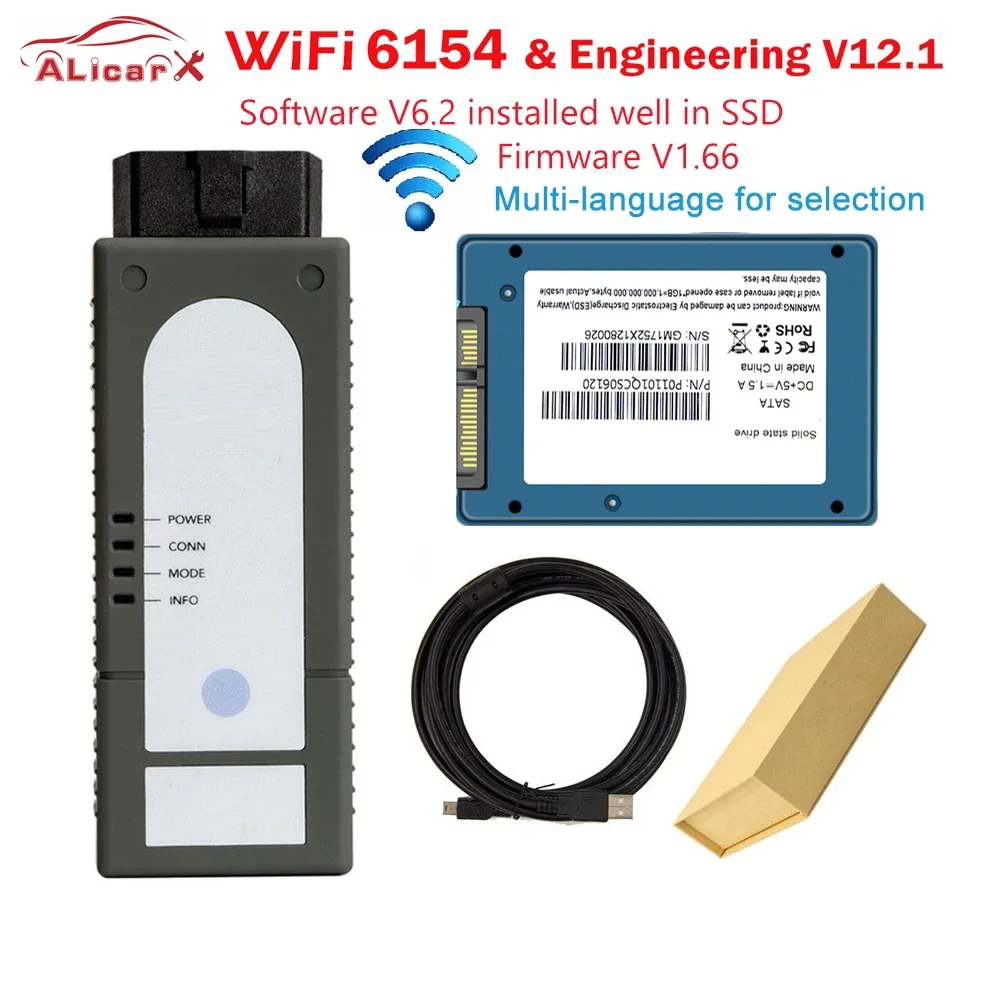 WiFi 6154 software V6.2 0D1S install well Free Engineer V12.1 Full OKI Flash ECU  VA6154 Unlimited Licences forV-WA-udi/S-koda