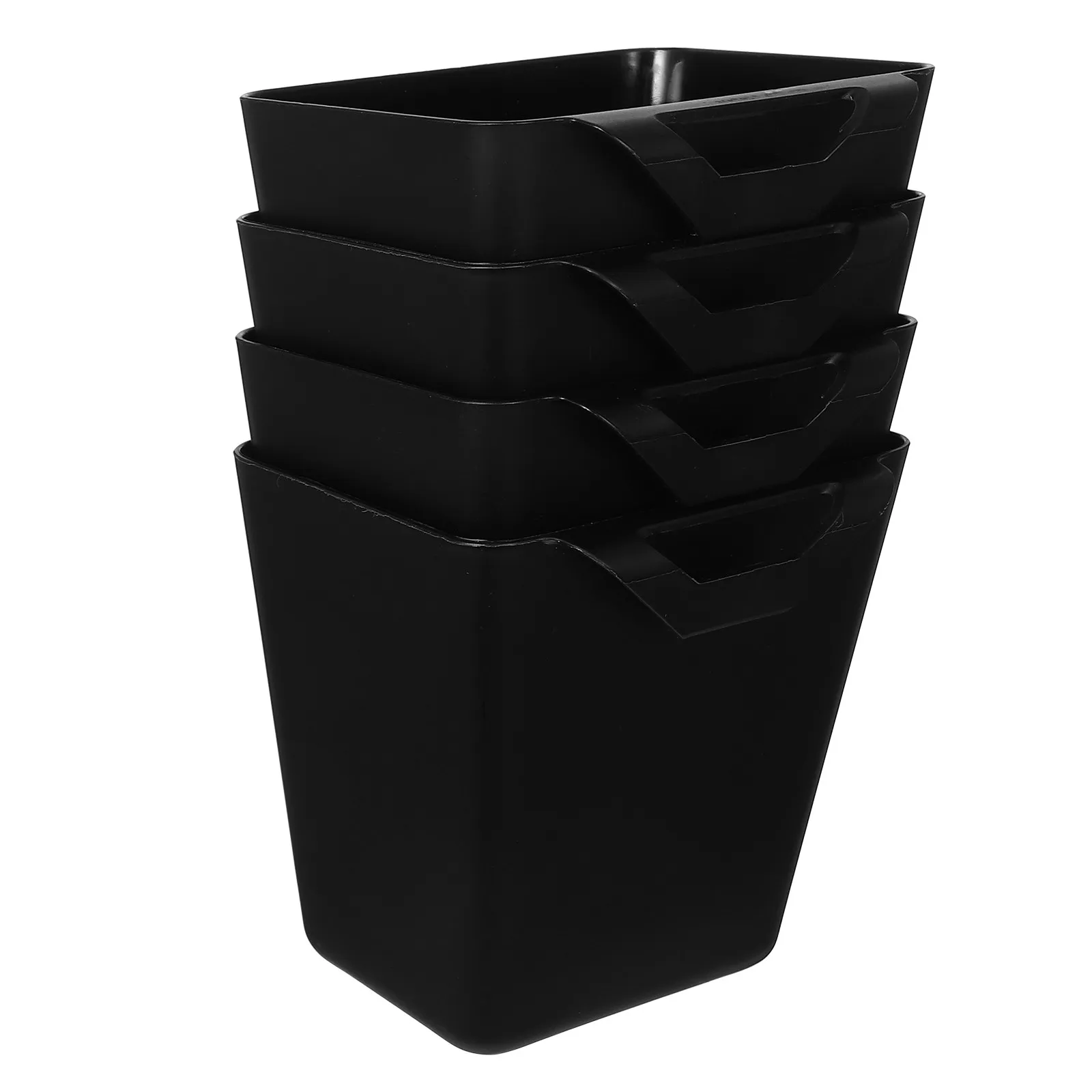 4Pcs Trolley Hanging Basket Set Wall Mounted Storage Organizer for Kitchen Shelf Pantry Snack Utensil Toiletry Bedside Mobile