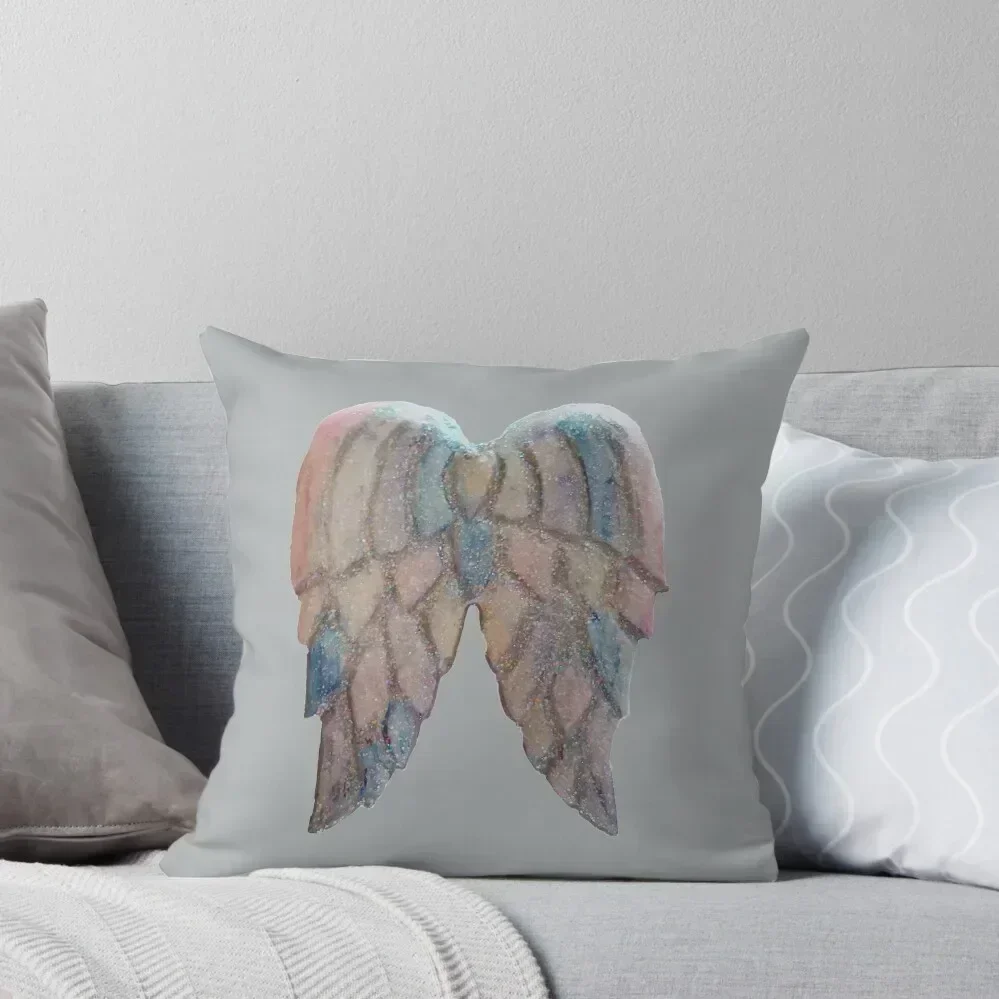 Angel wing blue/pink Throw Pillow Cushions For Children Custom Cushion pillow