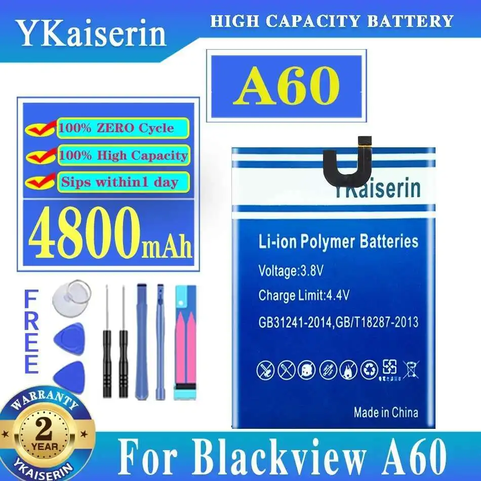 

Reliable Power For Blackview A60 4800mAh Mobile Phone Battery
