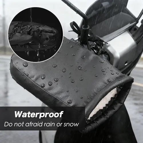 Motorcycle Handlebar Muffs Windproof Winter Mitts Warmer Gloves Waterproof Handmuffs Bicycle Handle Cover Hand Warm Motor Bike - Image 2