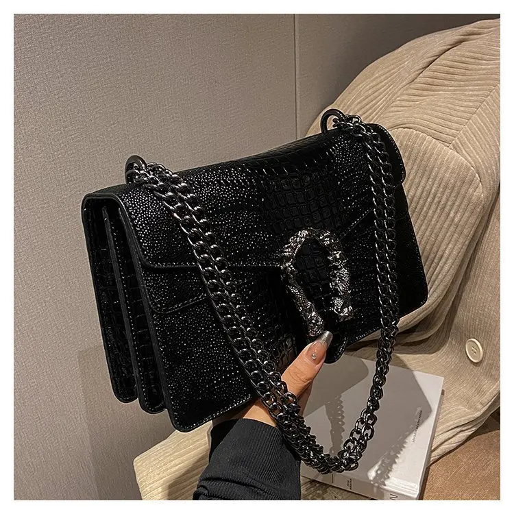 New Chain Small Square Bag, Single Shoulder Crossbody Women's Bag, Bags Fashion Trend, Simple Bag for Women