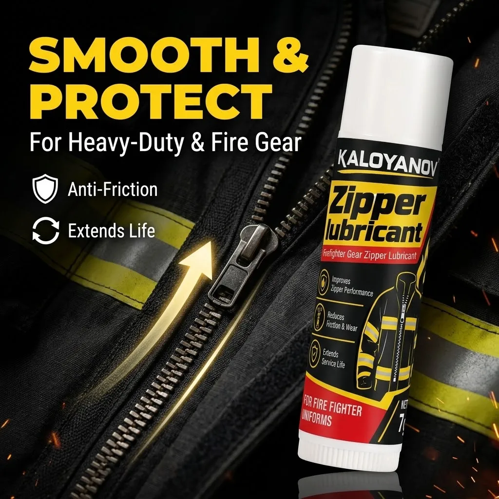 Premium Zipper Lubricant for Firefighter Gear Heavy Duty Rescue Suit Waterproof Zipper Wax Maintenance Care Tool Accessories