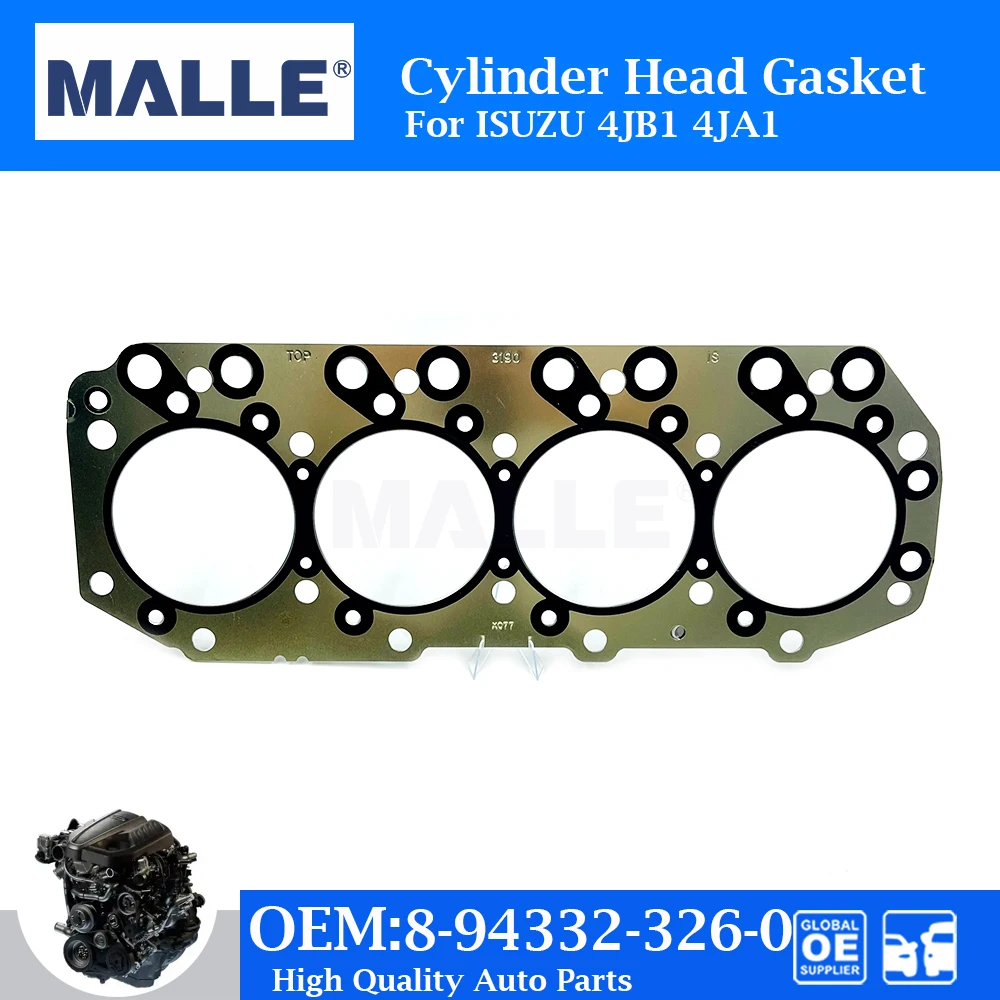 

Engine Cylinder Head Gasket 4JB1 4JA1 For ISUZU 4JB1-T Auto Parts Car Accessories OE 8-94332-326-0 8943323260 Stainless Steel