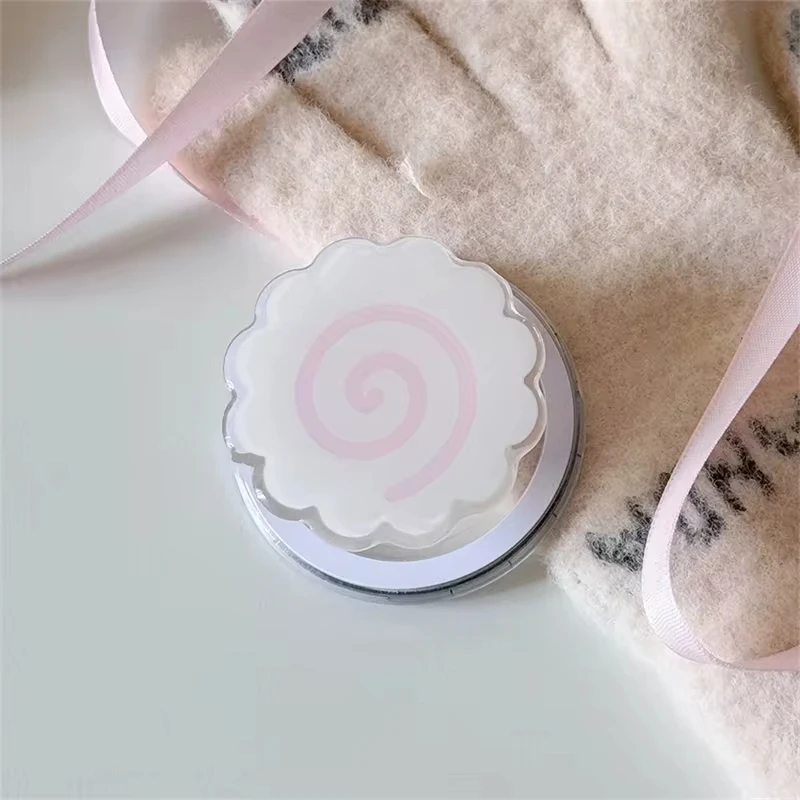 Korean Cute Fish Cake Rolls For Magsafe Magnetic Phone Griptok Grip Tok Stand For iPhone Funny Foldable Wireless Charging Holder