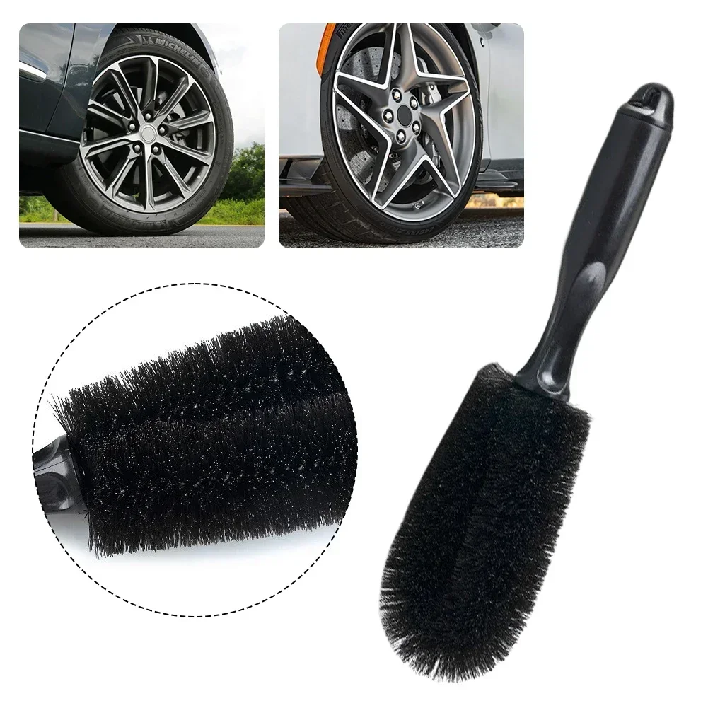 Tire Cleaning Brushes Tools Soft Bristle Car Rim Scrubber Cleaner Duster Wheels Detailing Brush Auto Motorcycle Wash Tool