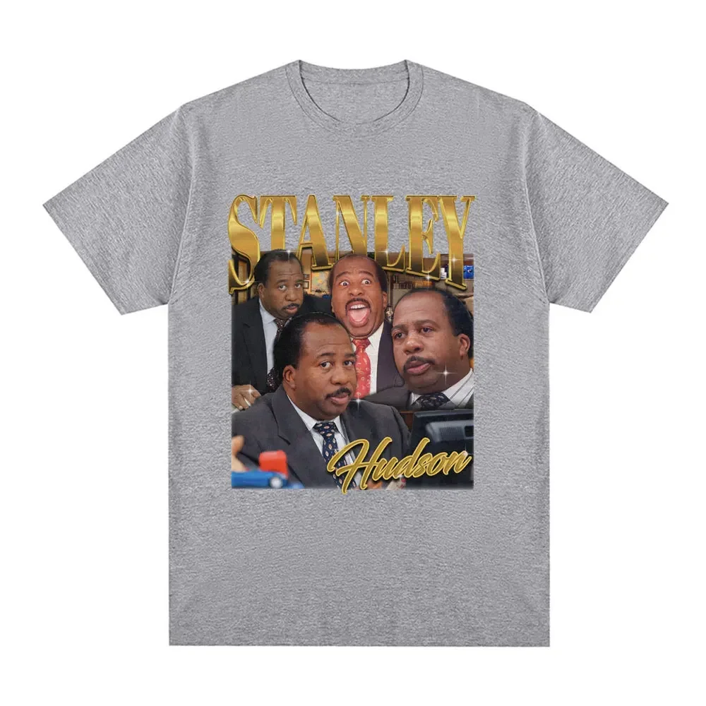 Stanley Hudson Homage T-shirt TV Series The Office Michael Scott Dwight Schrute T-shirt Women\'s casual large T-shirt