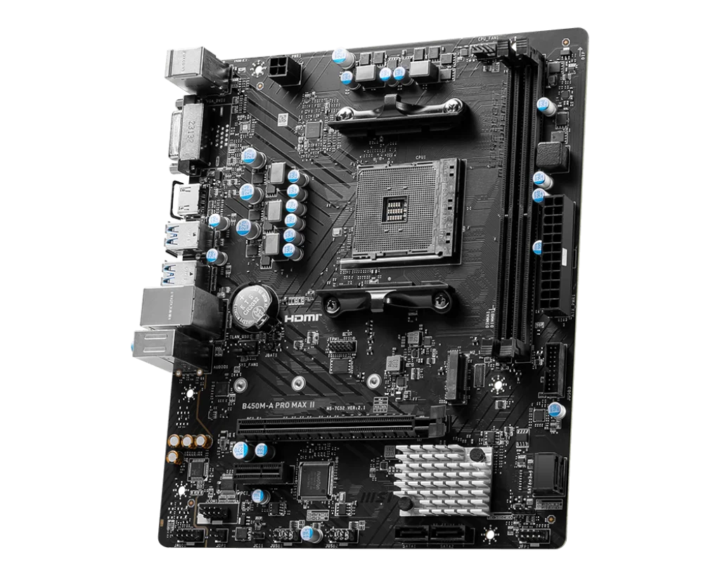 MSI AMD B450M-A PRO MAX II New Motherboard Dual-channel DDR4 Memory M.2 SATAIII USB3.2 Support R9 CPU Socket AM4 Mainboard