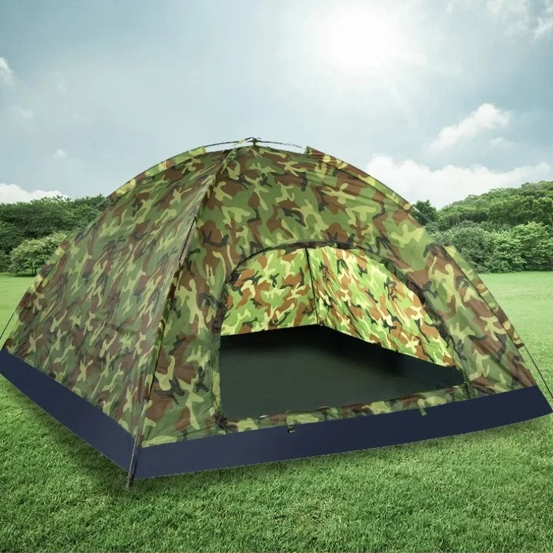 1-4 Person Ultralight Camping Tent Single Layer Portable Hiking Tent Anti-UV Coating UPF 30+ for Outdoor Beach Fishing Tent