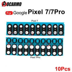 10Pcs Back Rear Camera Lens Glass With Adhesive For Google Pixel 7 Pro 7Pro 7a Replacement Parts