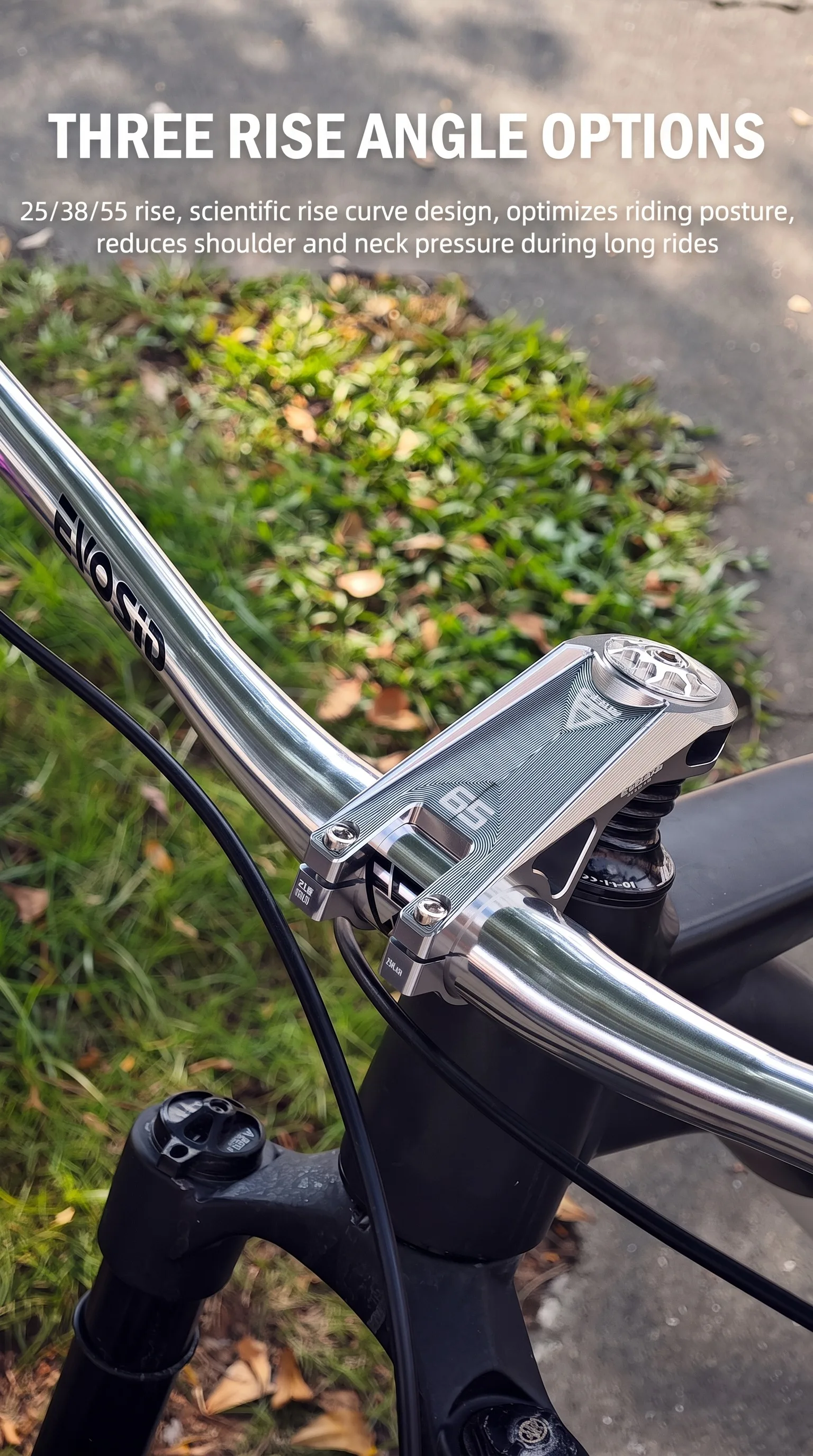 EVOSID Ultraleicht MTB Fahrrad Lenker 31,8mm Fahrrad Riser Bar 800mm Mountainbike Swallow Lenker Aluminium Legierung Fahrrad Teil – Detail 5