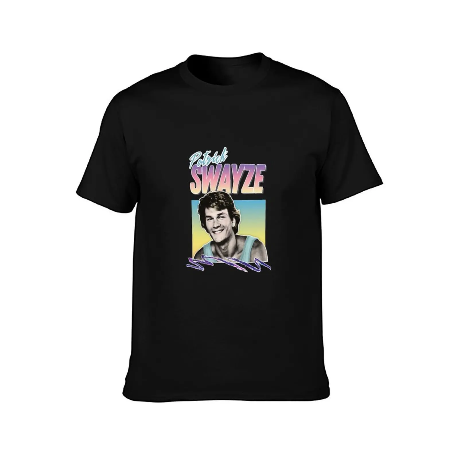 Patrick Swayze - Retro 90s Styled Fanart Design T-Shirt, Summer Casual Cotton Tee, Oversized Streetwear Tops, Unisex Men Women