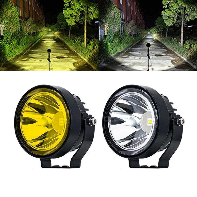 

2pcs 12V 24V Led Work Light Offroad 4 Inch Round Spotlights Fog Light For Car ATV Dirt Bike Pickup Truck Boat Motorcycle