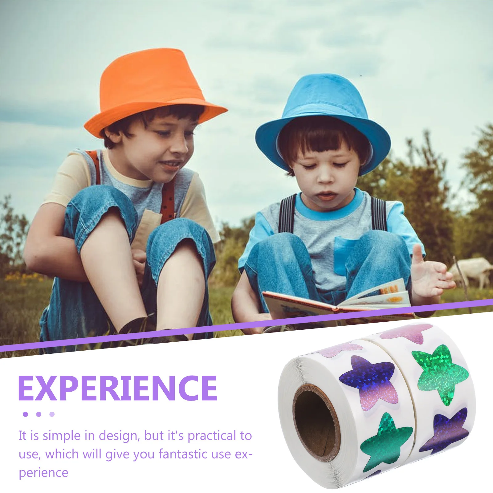 

2pcs 2 Rolls Stars Pentagram Shaped Adhesive Reward Stickers For Students Classroom Motivation Incentive Teacher Supplies