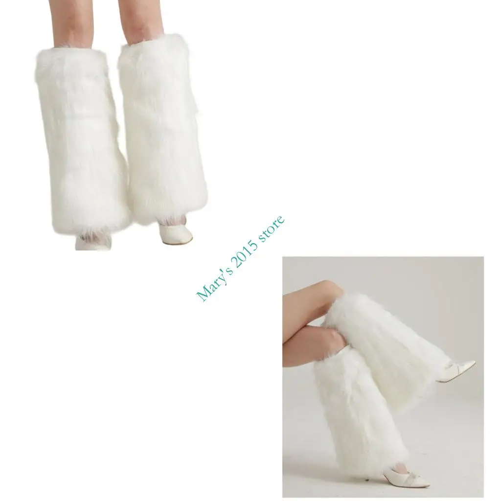 E15F Protezioni per le gambe per eventi festivi Scaldamuscoli natalizi per donne Oggetti scena per festival