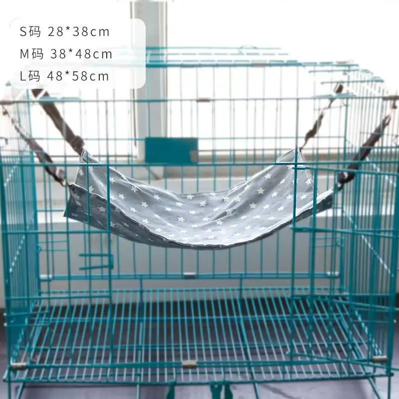 Pet Cat Hammock, Summer Double-Layer Hanging Cage, Universal Cat Hammock for All Seasons view 5