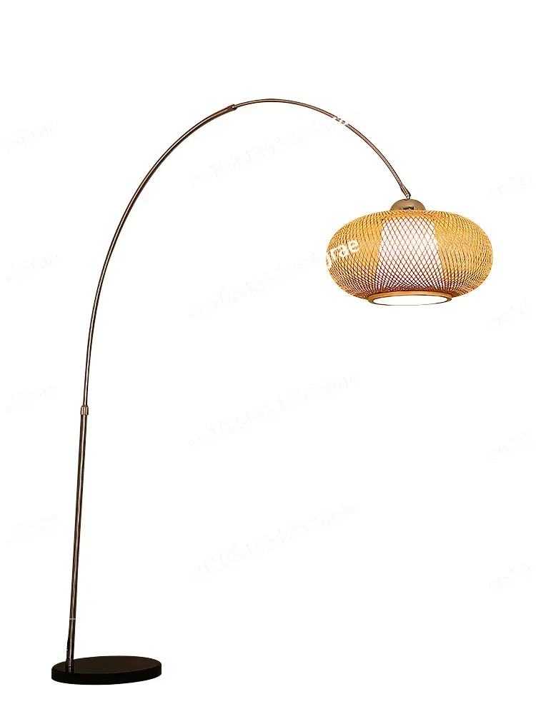 Chinese Living Room Atmosphere, Personality Creativity, Zen, Japanese Wabi-sabi Wind Floor Lamp