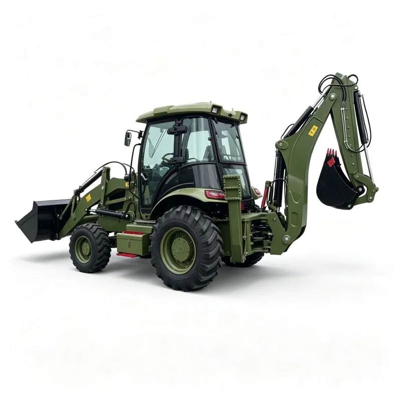 Multifunctional Backhoe Loader with Front Loading and Rear Digging Functions for Construction Projects