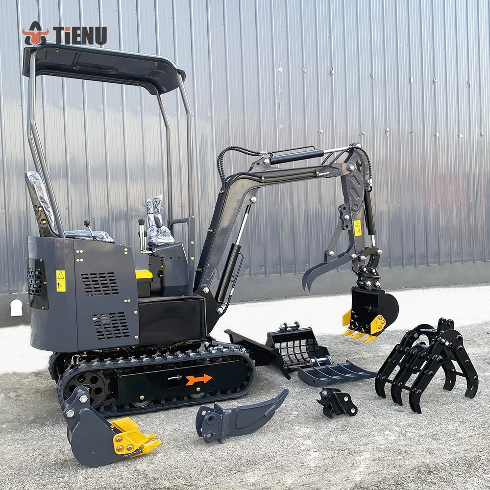 Construction tiemu Micro Crawler Excavator Hydraulic Mini Digger 2 Ton with Door to Door Delivery