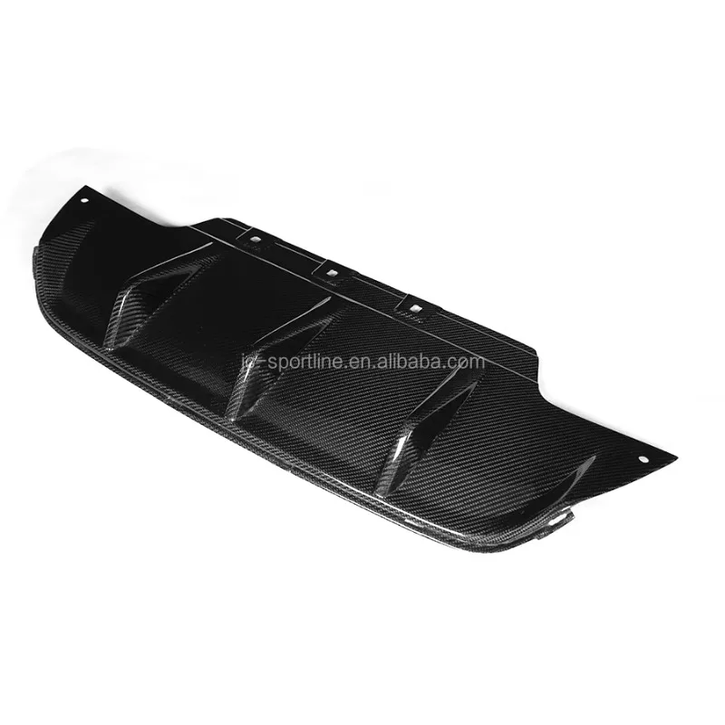 F12/F13 M6 F06 M6 Grand Coupe M-Sport Carbon Fiber Rear Bumper Diffuser Lip Spoiler V Style For BMW