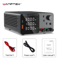Wanptek-fuente de alimentación CC ajustable, 30V, 10A, 60V, 5A, fuente de alimentación de banco de laboratorio, fuente de alimentación estabilizada, interruptor regulador de voltaje 120V3A
