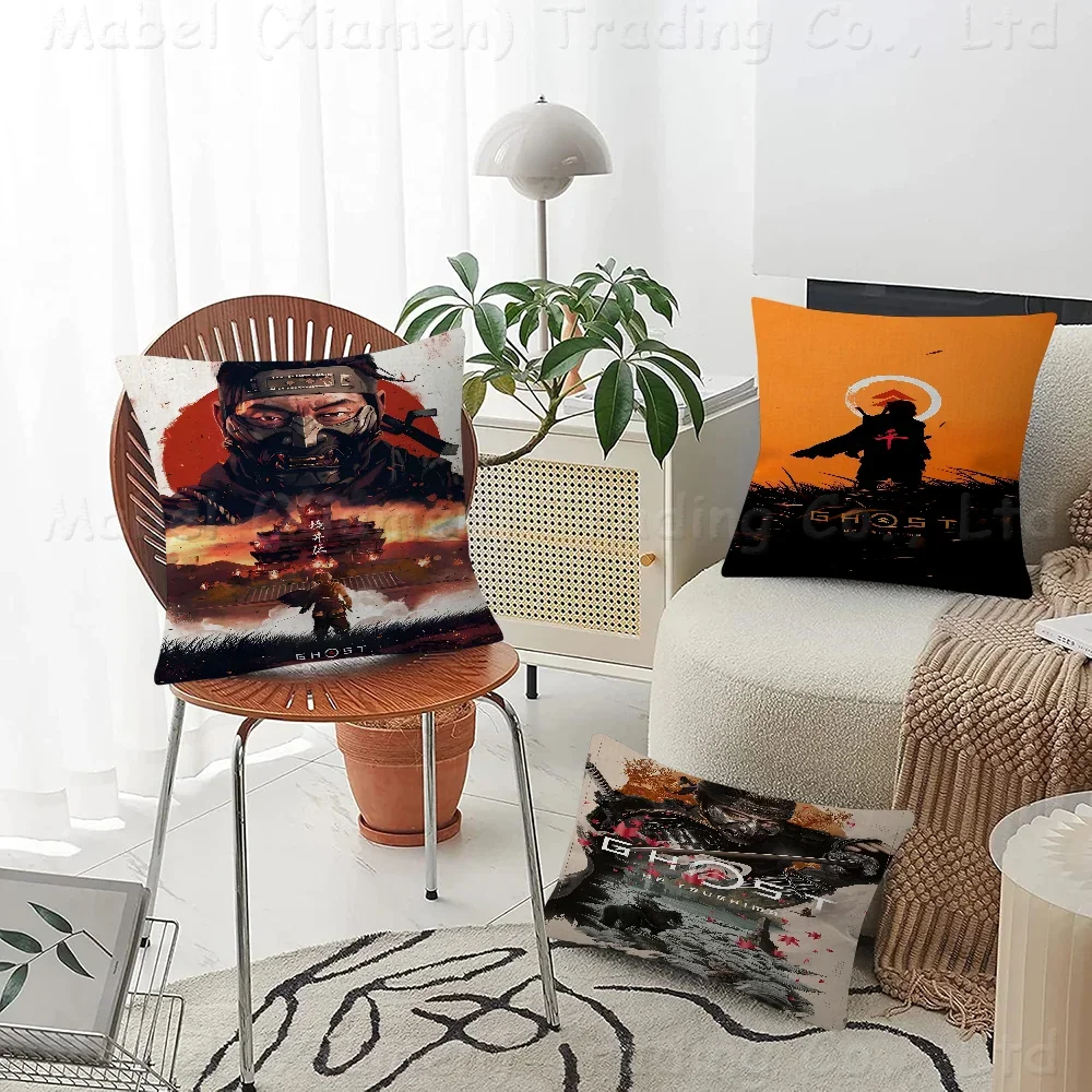 

The Game Of Ghost Of Tsushima Cushion Cover Decorative Pillow Sofa Home Decor Case Pillow Cases