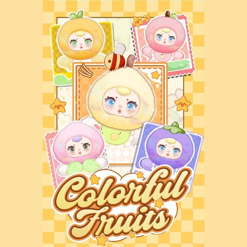 

MM конфеты фрукты плюшевая игрушка слепая коробка креативное милое украшение для рабочего стола модное виниловое лицо коллекционная