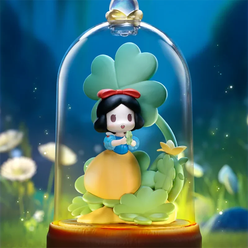 

52TOYS Disney Princess D-baby Glass Flower Shadow Series Blind Box Guess Bag Mystery Box Toys Doll Cute Anime Figure Desktop