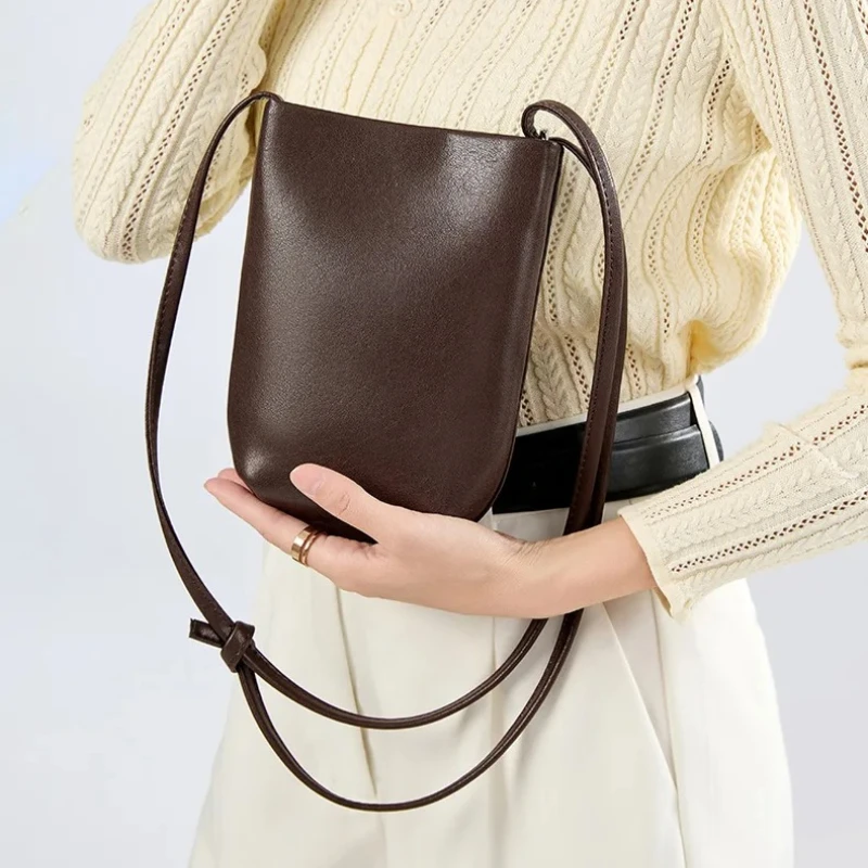 

Small Vintage Genuine Leather Crossbody Phone Bag Women Luxury Mobile Shoulder Bag Mobile Bag for Women Purses and Handbags