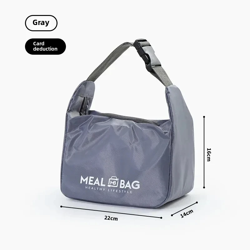 Isolierte wasserdichte Lunchtasche mit verdickter Aluminiumfolie, tragbare tragbare Thermo-Lunchbox für Büroangestellte und Studenten – Detail 9
