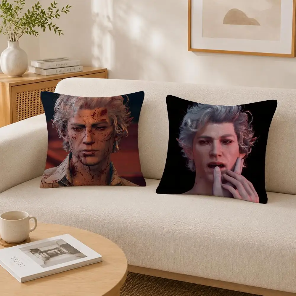 Astarion Cushion Cover Soft Fluffy Short Plush  Pillow Case  Sofa Bed Home Decor