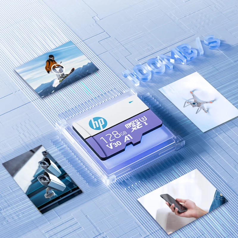 

Карта памяти HP Micro SD Class10 U3, карта памяти MicroSD 64 ГБ, 128 ГБ, 256 ГБ SD/TF, флэш-карта для смартфона, планшета, камеры