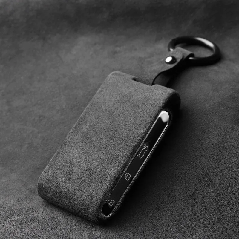 

Для Audi E5 Sportback: высококачественный специализированный чехол для ключей из АБС-пластика с замшевой отделкой, футляр для карт, защитный чехол для пульта дистанционного управления.