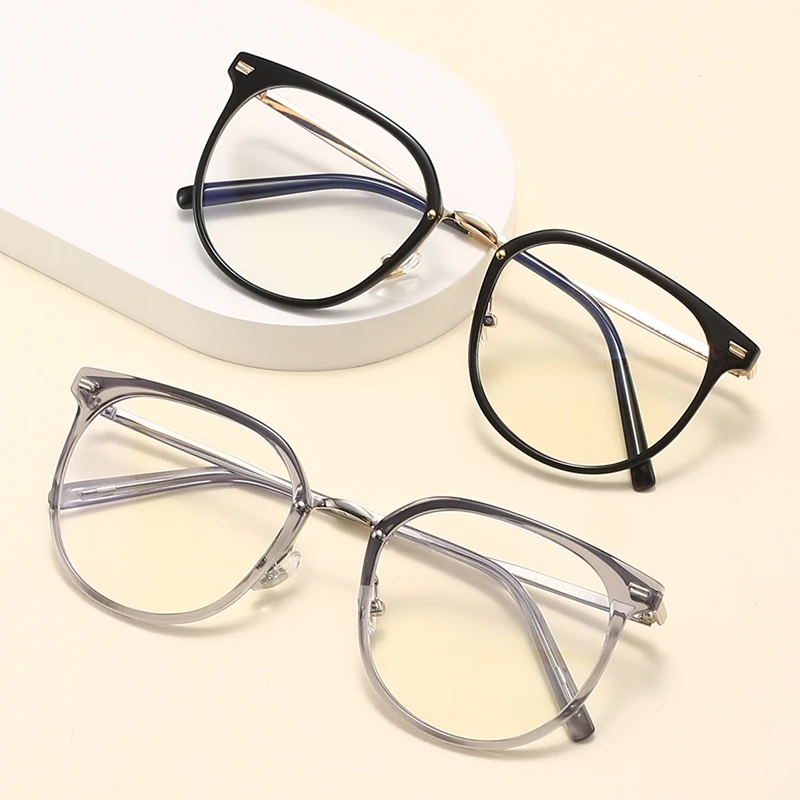 

OKH New TR Frame New Retro Large Frame Anti-blue Light Flat Glasses Men's Fashion Frame Eyeglasses