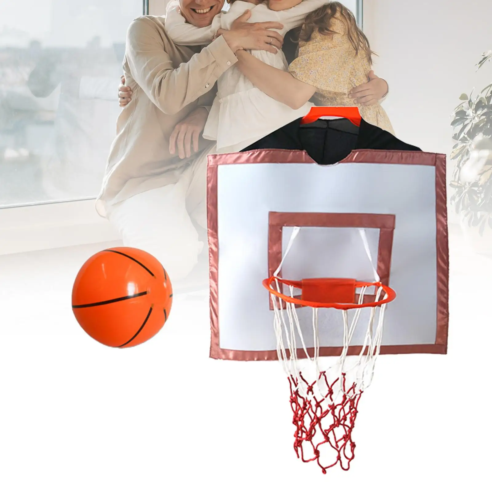 Wearable Basketball Hoop Costumes Sports Games Portable Basketball Props for