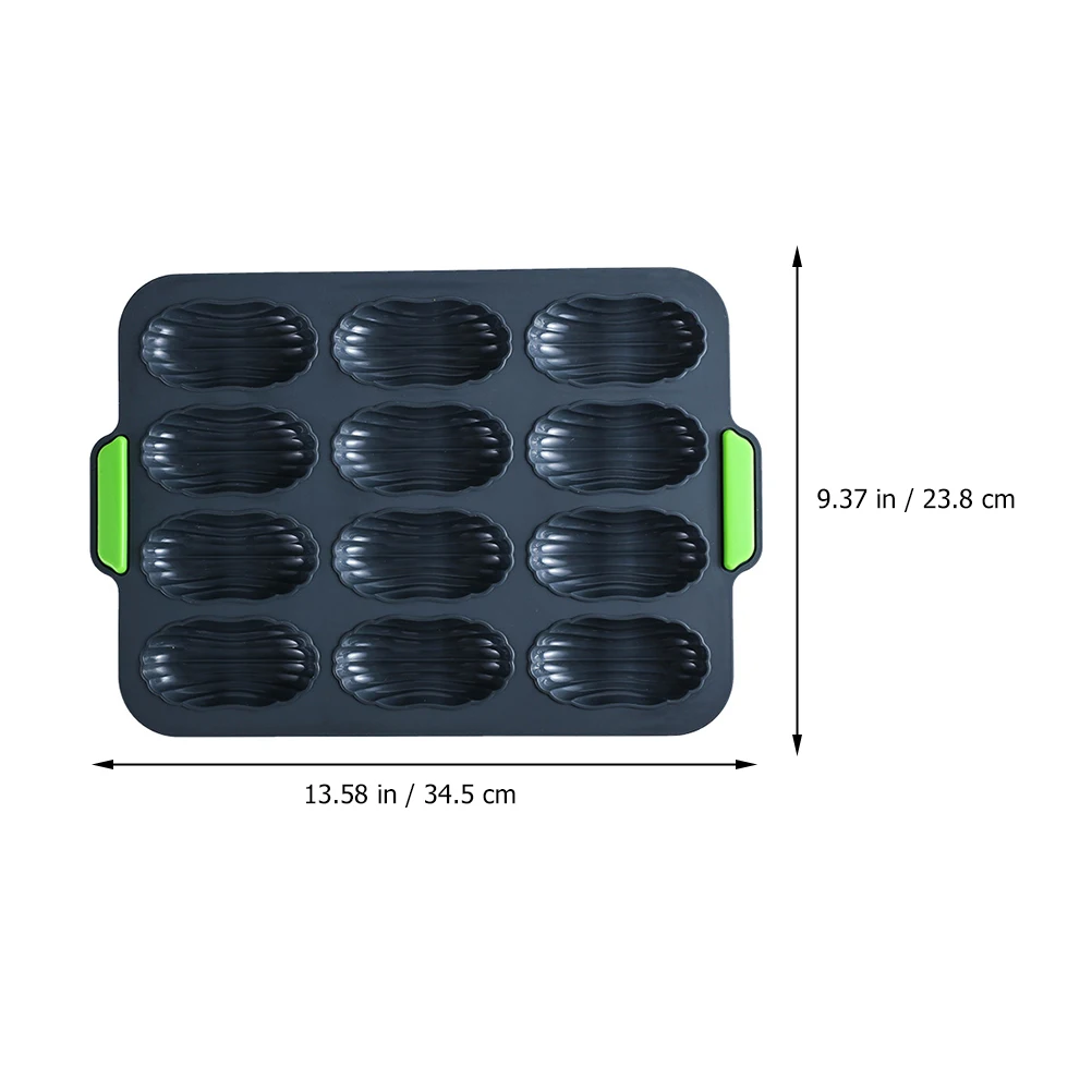 

Silicone Cake Baking Pan 12-grid Non-stick Food-grade Safe Washable Bakeware Non-Stick Cake Tray Uniform Heating Kitchen