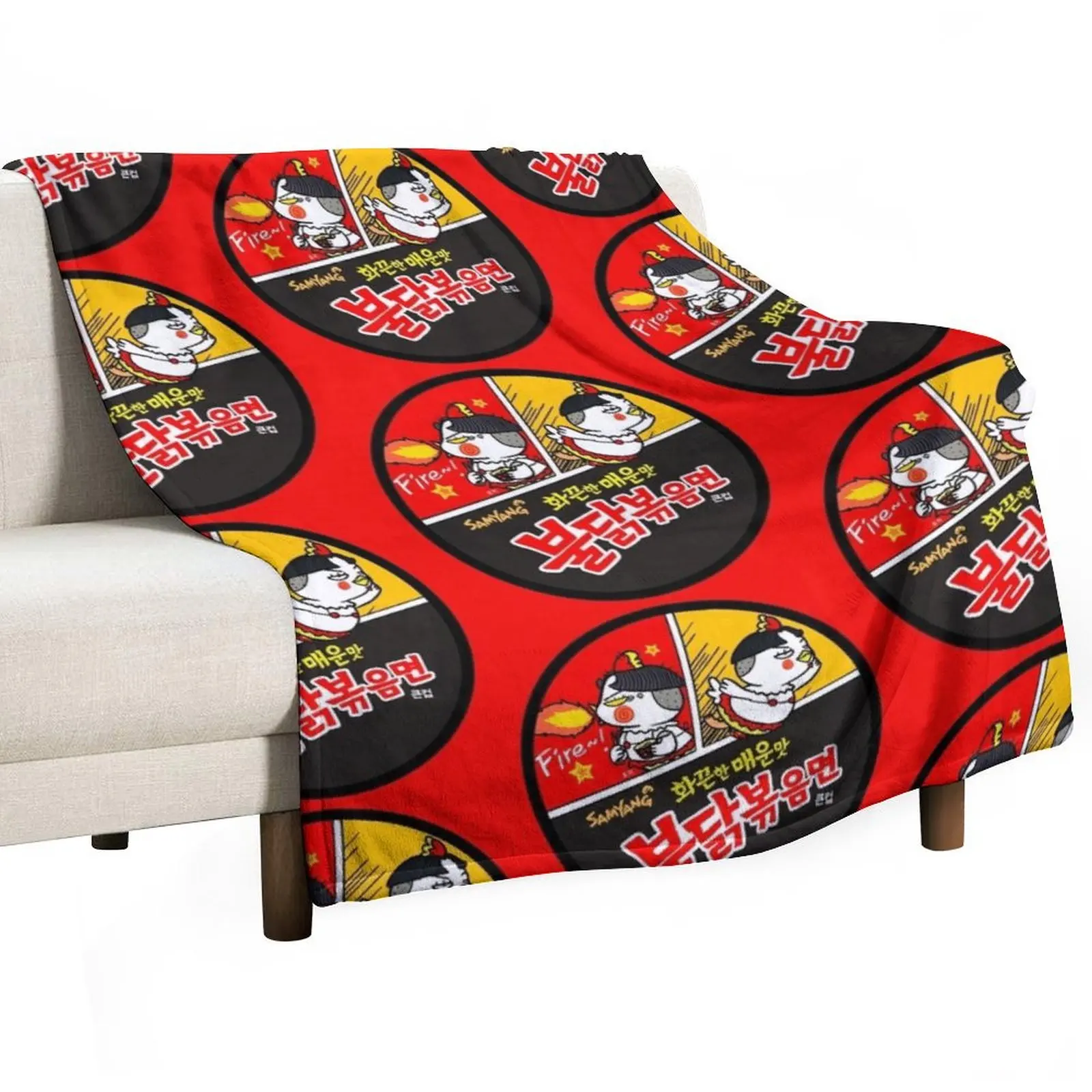 Spicy Noodles! Throw Blanket Bed Fashionable For Decorative Sofa Decoratives for babies Picnic Heavy Blankets