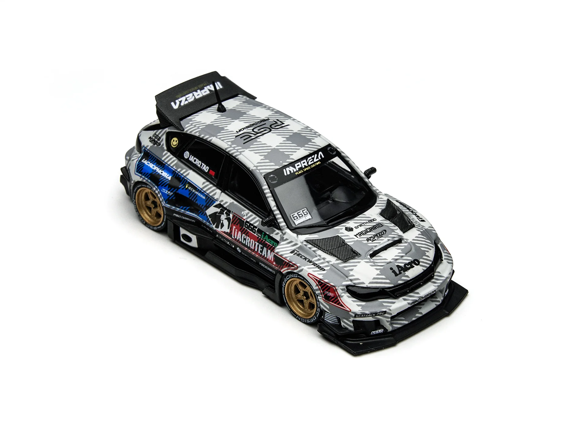 TIMEMICRO 1:64 Impreza WRX STI Raider IAcro Special Gift Box Edition Diecast Alloy Car Model Simulation Vehicle image 2