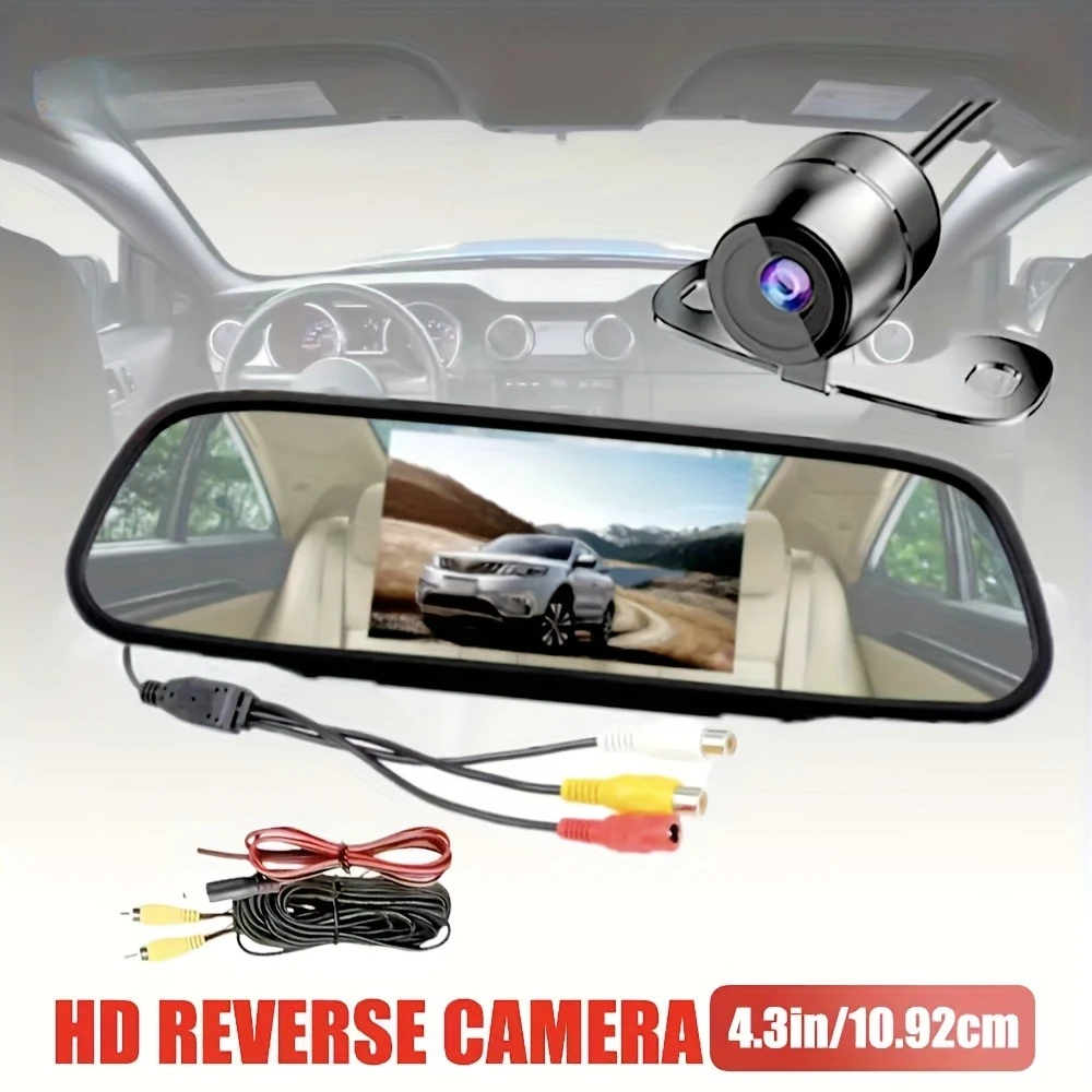 4.3-inch backup camera system,4.3-inch rear view mirror display,and a safe and durable backup camera-for pickup trucks,campers