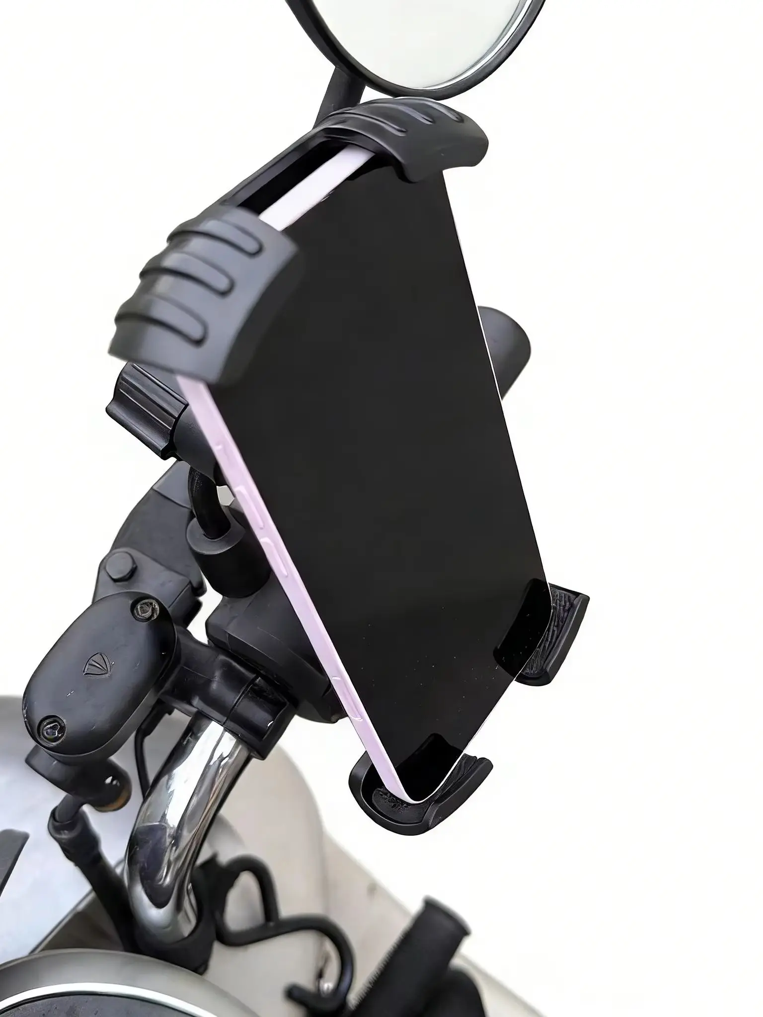 AliExpress NONE Applicable Motorcycle Rearview Mirror Phone Holder 360 Rotatable Lock Clip Stable Bicycle Riding Navigation Bracket