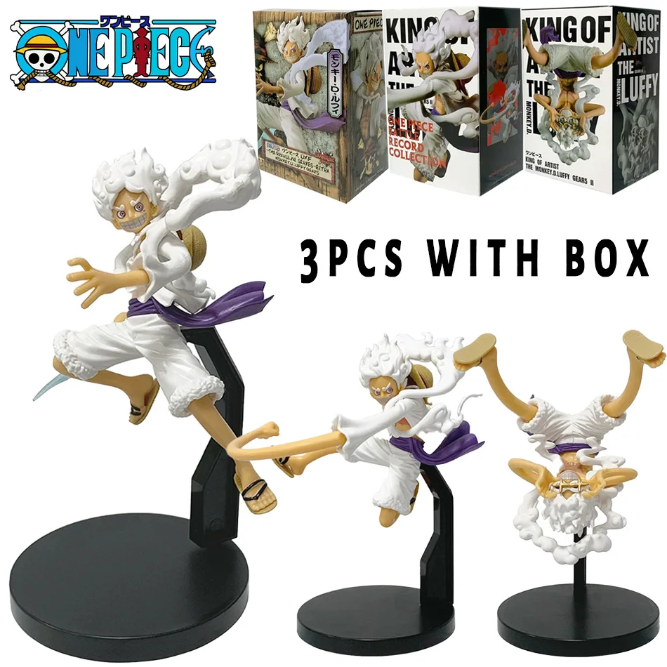 3 قطعة أنيمي قطعة واحدة الشكل لعبة نيكا القرد D لوفي عمل أرقام الدمى البلاستيكية نموذج تحصيل تمثال لعبة هدية الكريسماس InStock