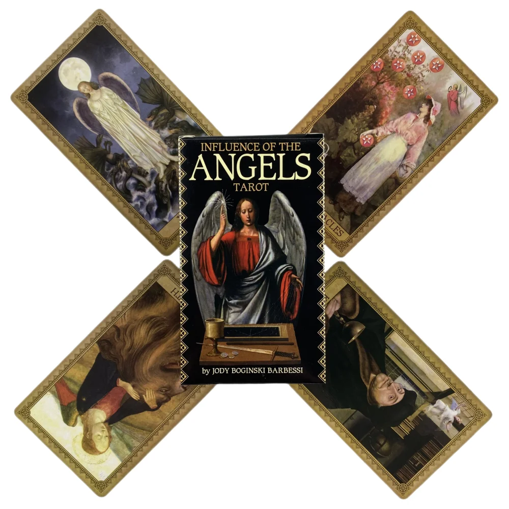 Influence Of The Angels Tarot Cards Divination Deck English Versions Edition Oracle Board Playing Table Games For Party